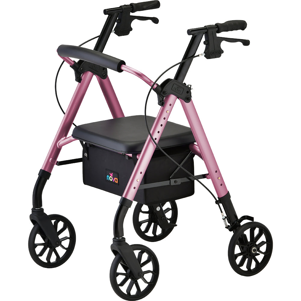 New Star 8 Rollator Pink | Nova Medical Products