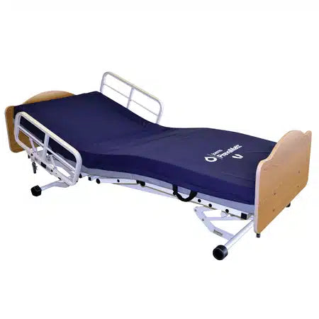 Joerns WeCare Full-Electric Hi-Low Bed Side View with Mattress