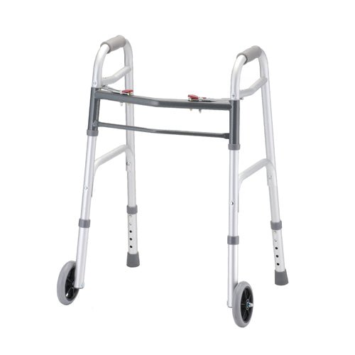 Pediatric Folding Walker with 5 Inch Wheels
