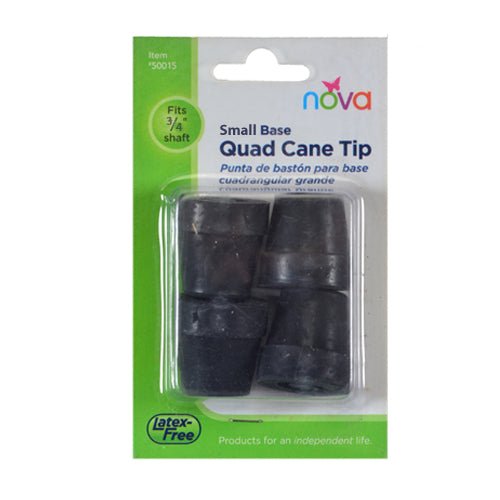 Small Base Quad Cane TipsBlack