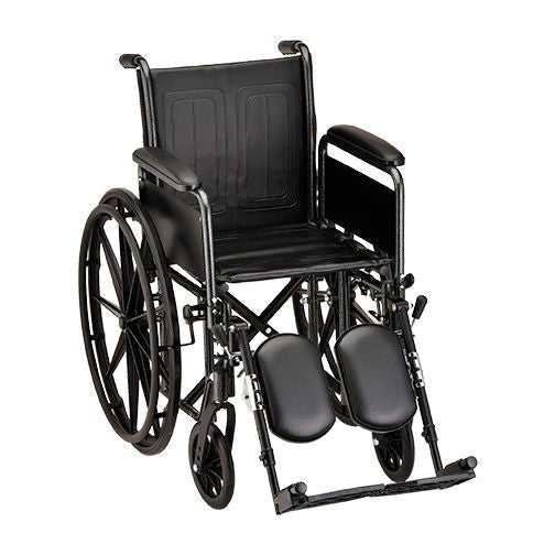 16 Inch 5166 Steel Wheelchair with Detachable Arms