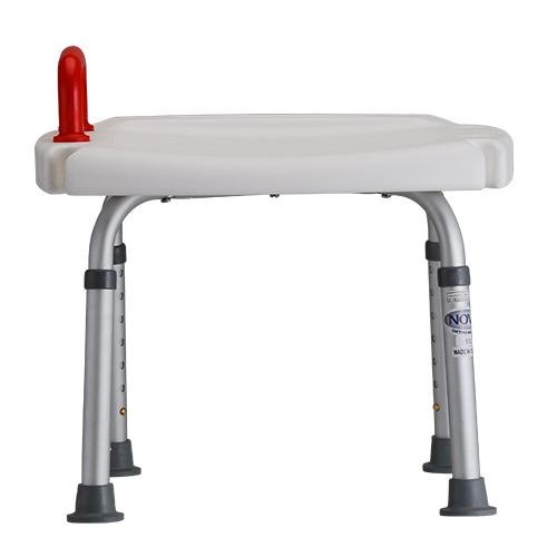 Bath Bench with Red Safety Handle