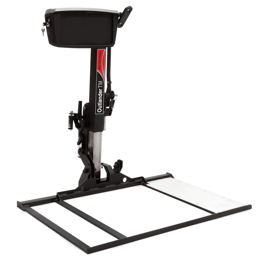 outlander TM outside power vehicle lift - paragon - harmony home medical