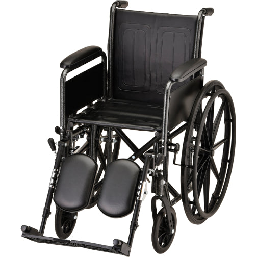 16 Inch 5166 Steel Wheelchair with Detachable Arms