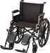 20 Inch 7201 Lightweight Wheelchair with Full ArmsSwing Away Footrests