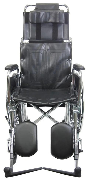 KN-880 Reclining Wheelchair with Removable Armrest and Elevating Legrest