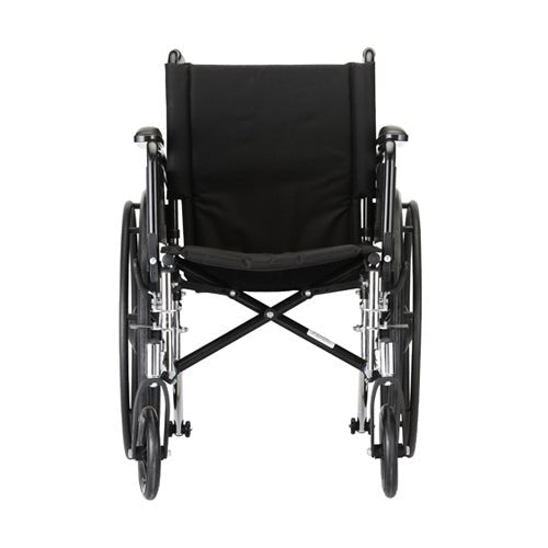 18 Inch 7181 Lightweight Wheelchair with Full ArmsElevating Leg Rests