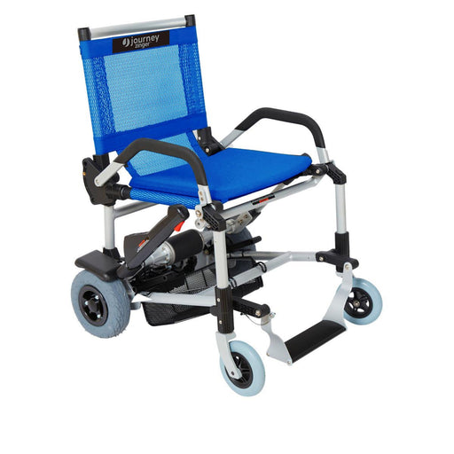 Zinger Folding Power Chair Two-Handed ControlBlue