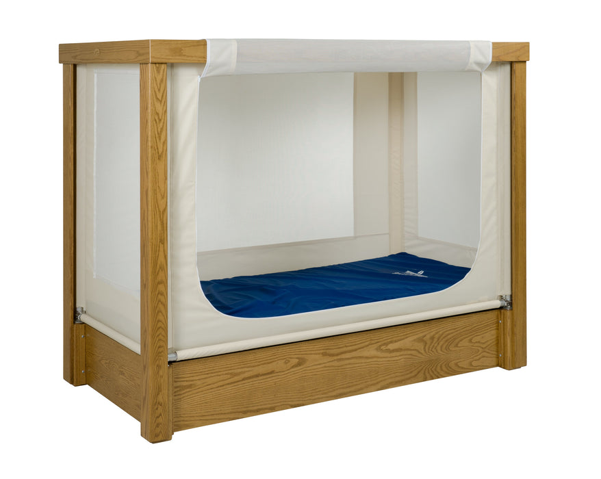 Haven Series Twin Size Bed with Fixed Height Bunkie Board and Manual Adjustable Head