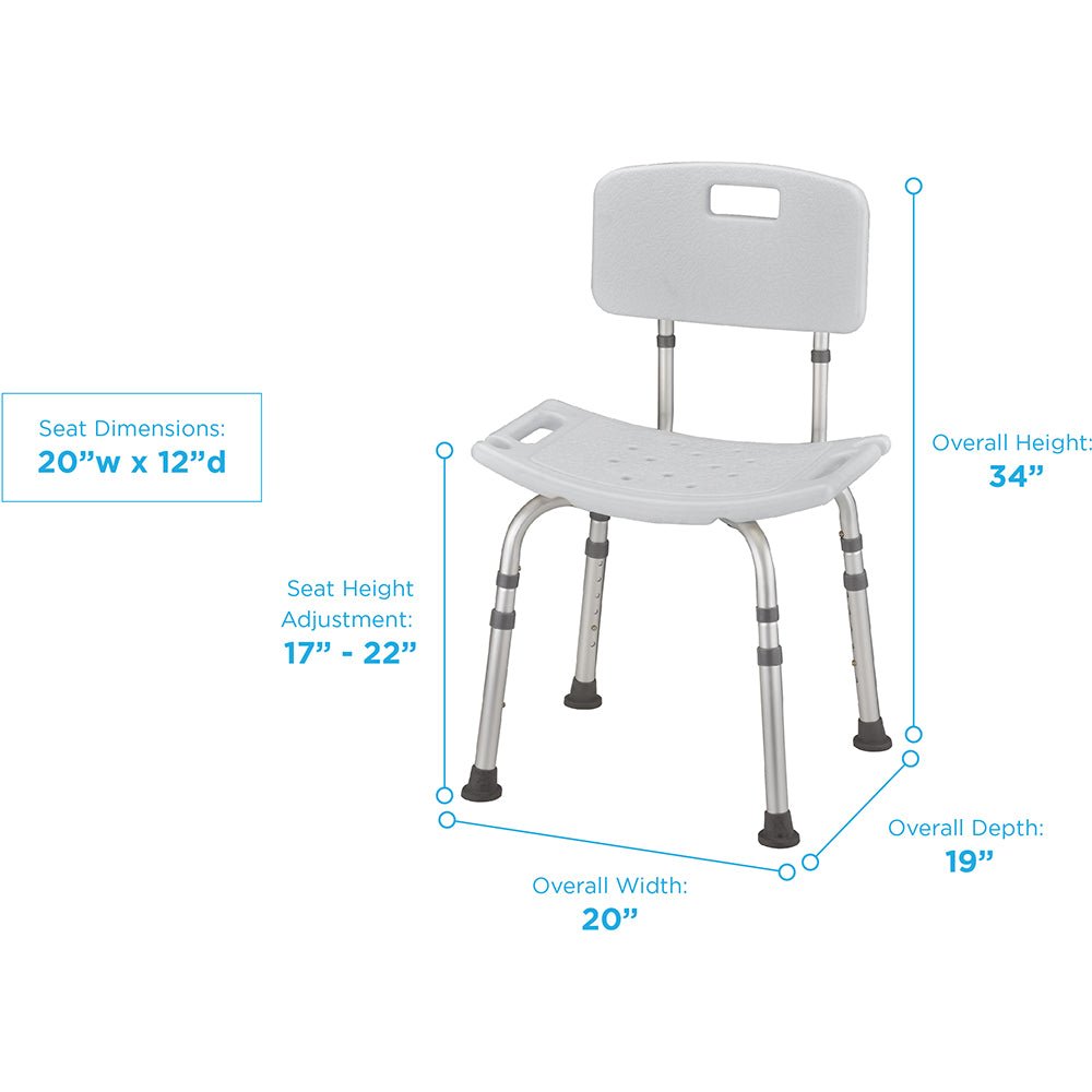 9101 Bath and Shower Seat With Back
