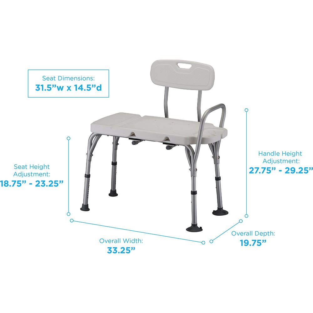 Deluxe Transfer Bench with Back