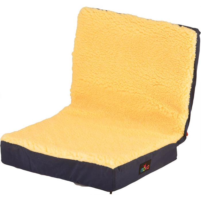 3" Convoluted Seat and Back Foam Cushion With Fleece Cover