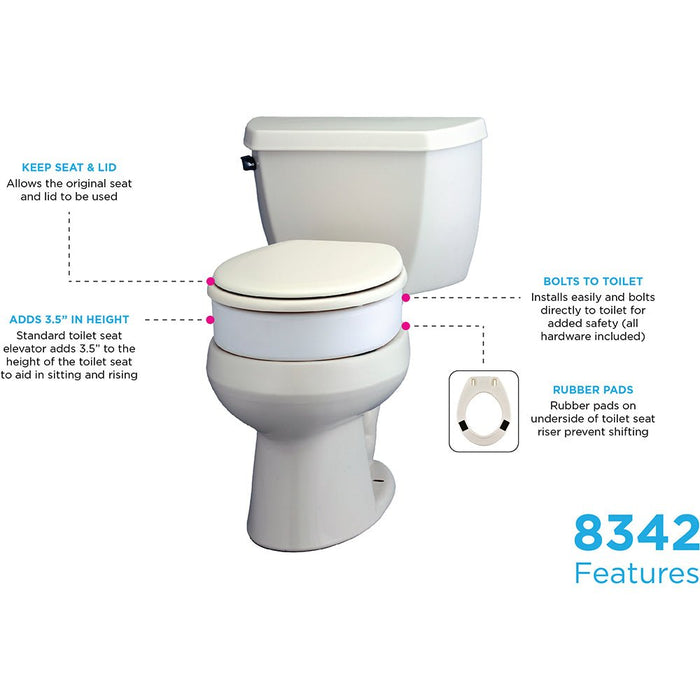 8342-Retail Raised Toilet Seat