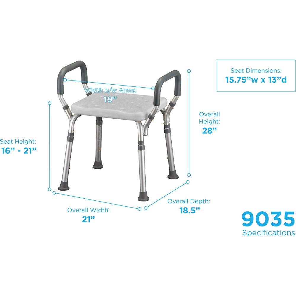 9035-Retail Bath Seat with Arms