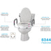 8344-Retail Toilet Seat Riser with Arms
