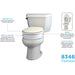 8346-Retail Elongated Hinged Toilet Seat Riser