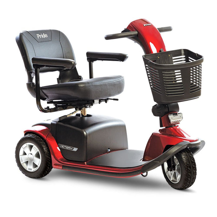Victory 10 Scooter with Batteries (FDA Class II Medical Device)Candy Apple RedThreeU1