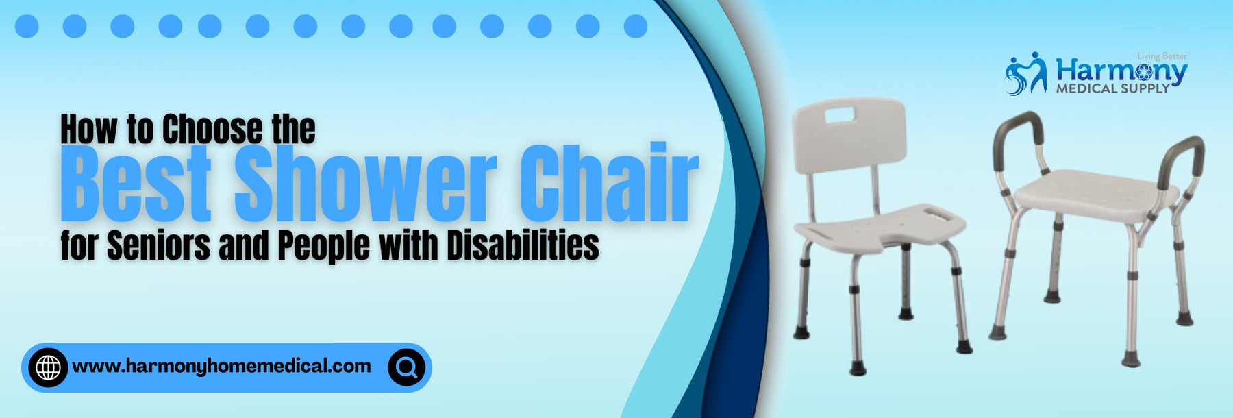 How to Choose the Best Shower Chair for Seniors and People with Disabilities - Harmony Home Medical Supply