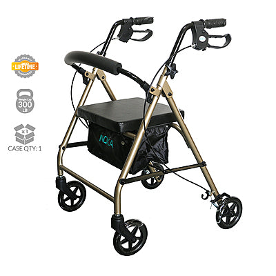 RollaLite 6" Aluminum Rollator (Champagne)