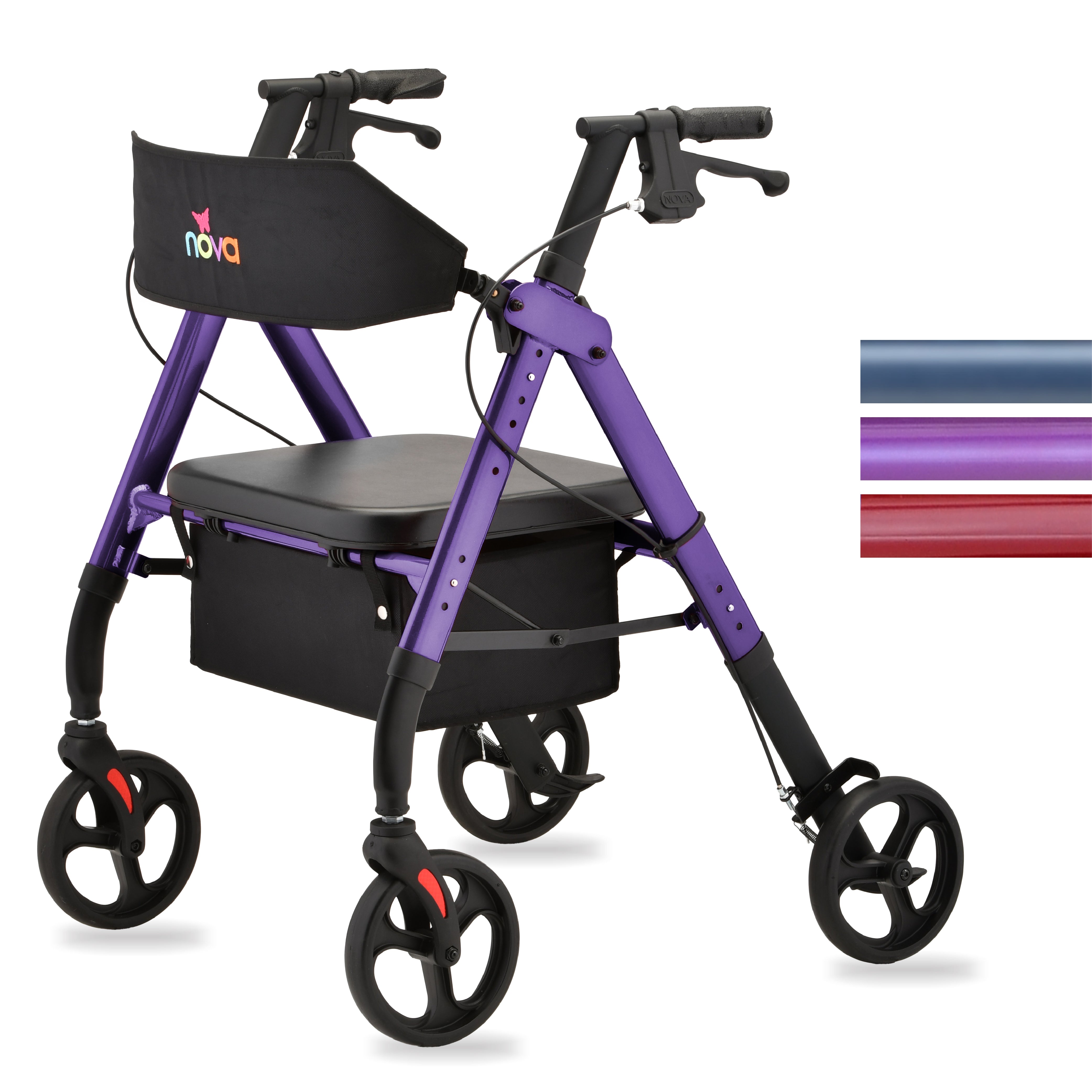 New Star 8 Rollator Purple | Nova Medical Products | Harmony Home