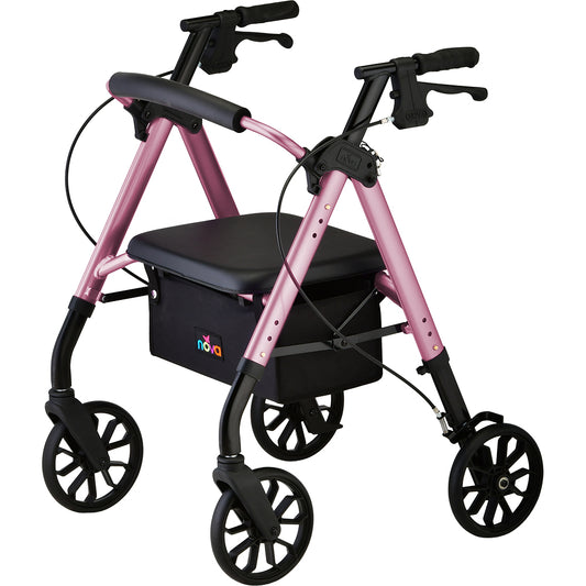 New Star 8 Petite Rollator Pink | Nova Medical Products