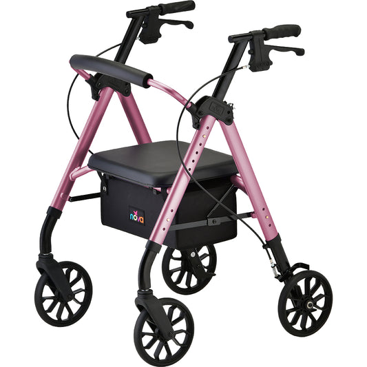 New Star 8 Rollator Pink | Nova Medical Products