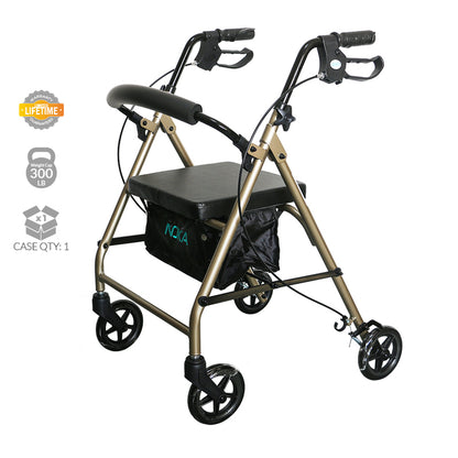 RollaLite 6" Aluminum Rollator (Champagne)