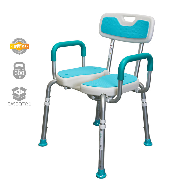 Padded Shower Chair - Green