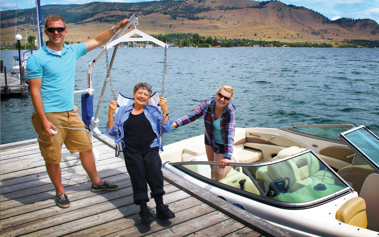 Aqua Creek Power EZ 2 Pool Lift — 400 lb Capacity