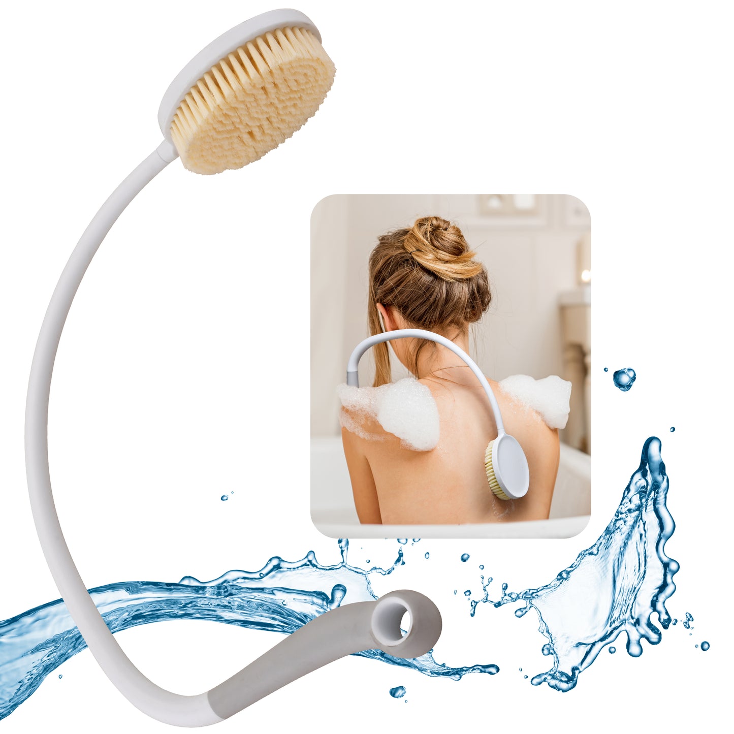 Curved Bath Brush | Nova Medical Products