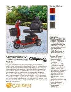 Companion (3-wheel) Large | Golden Technologies