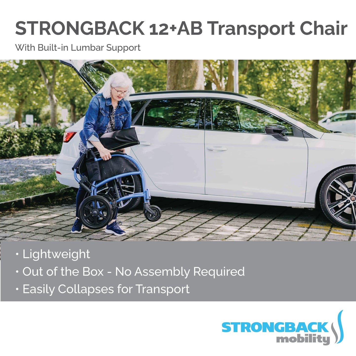 STRONGBACK Excursion 8 Transport Wheelchair
