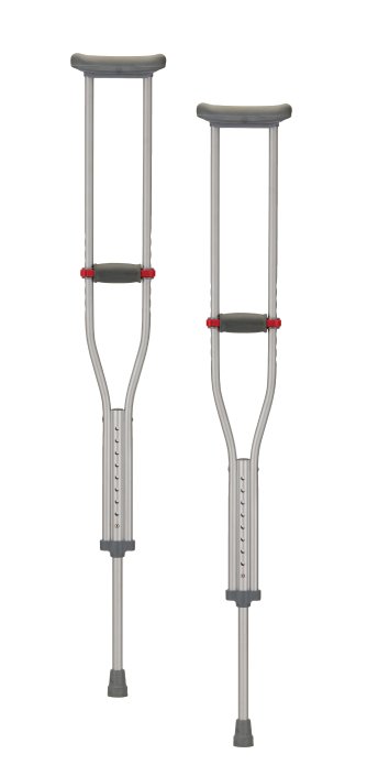 Crutch Aluminum Quick Adjust X-short