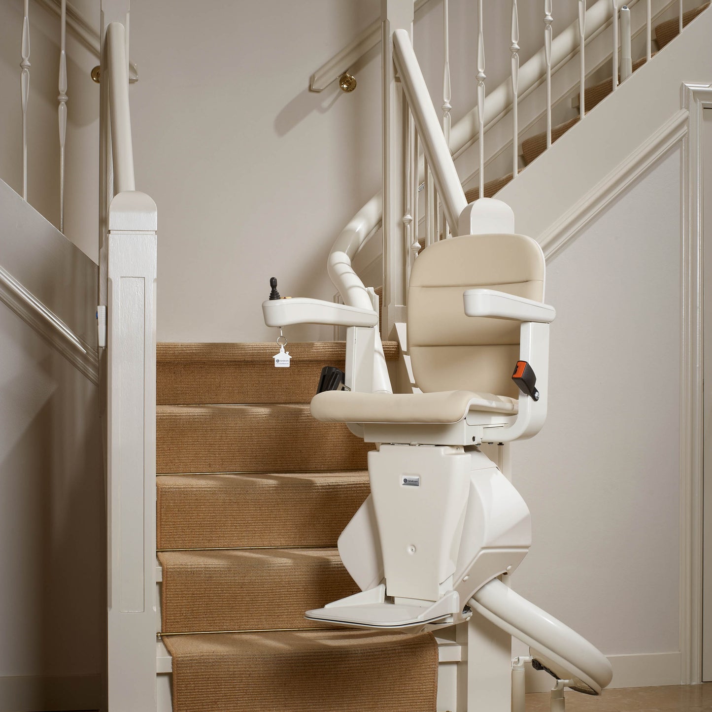 Handicare FreeCurve Curved Stairlift lifestyle photo