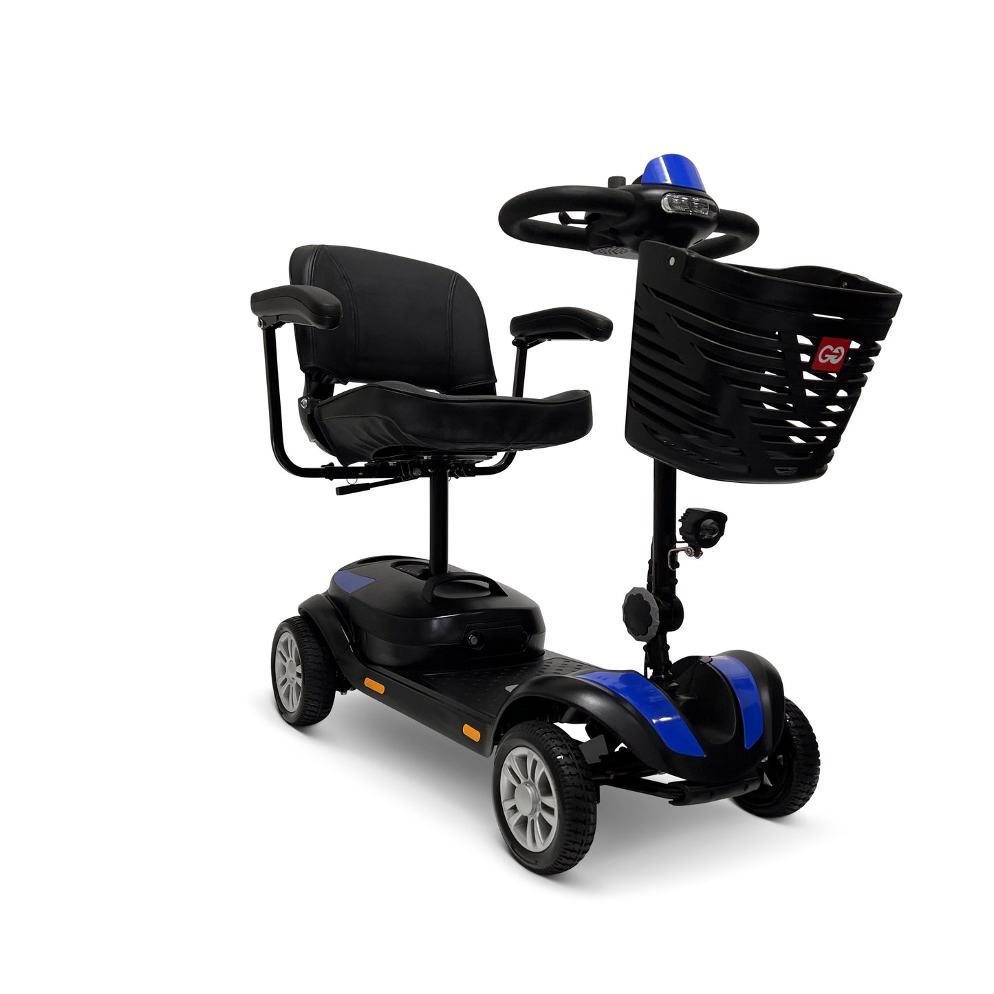 20AH Battery Ultra - Light Electric Mobility Scooter With Quick - Detach FrameBlueSuper Seat