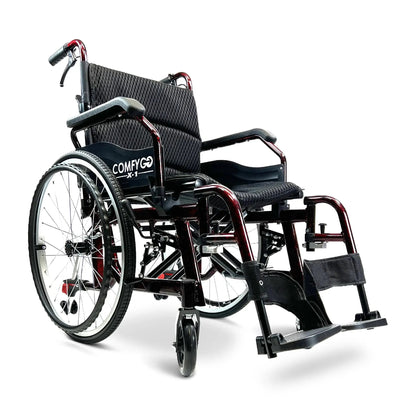 Phoenix Carbon Fiber Electric Wheelchair: Lightweight, Long - Range, Airline ApprovedX - 1 Lightweight Manual Wheelchair