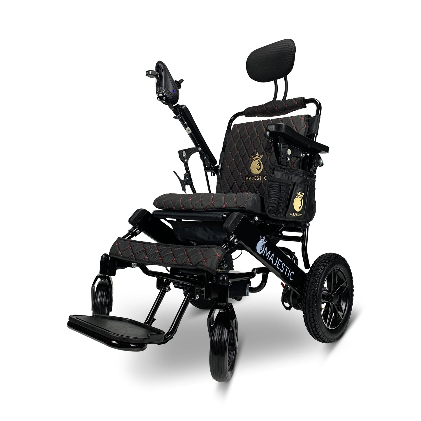 Majestic IQ - 8000 20AH li - ion Battery Remote Controlled Lightweight Electric WheelchairBlackBlack17.5"