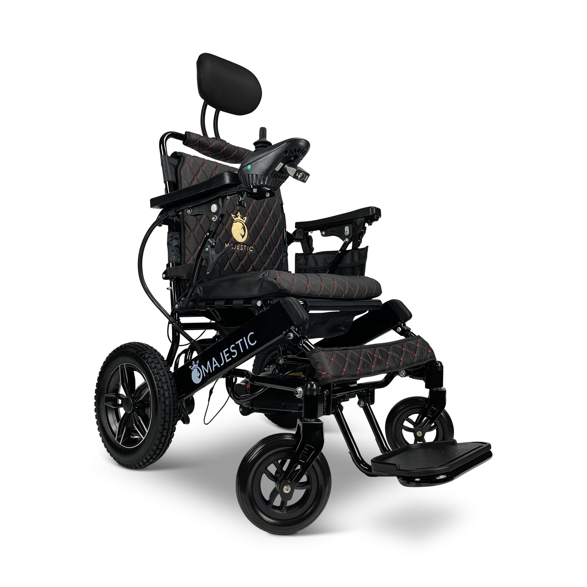 Majestic IQ - 8000 20AH li - ion Battery Remote Controlled Lightweight Electric WheelchairBlackBlack17.5"