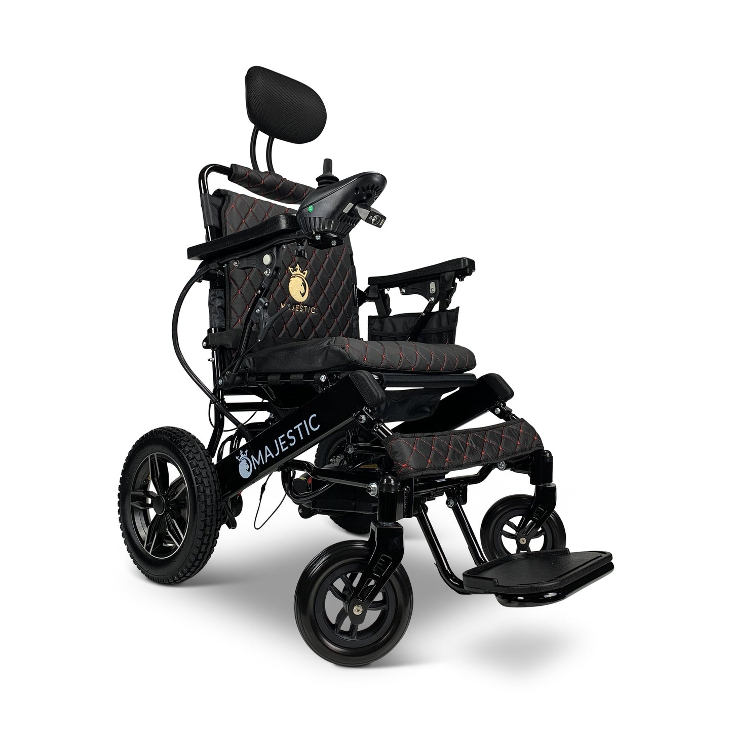 Majestic IQ - 8000 20AH li - ion Battery Remote Controlled Lightweight Electric WheelchairBlackBlack17.5"