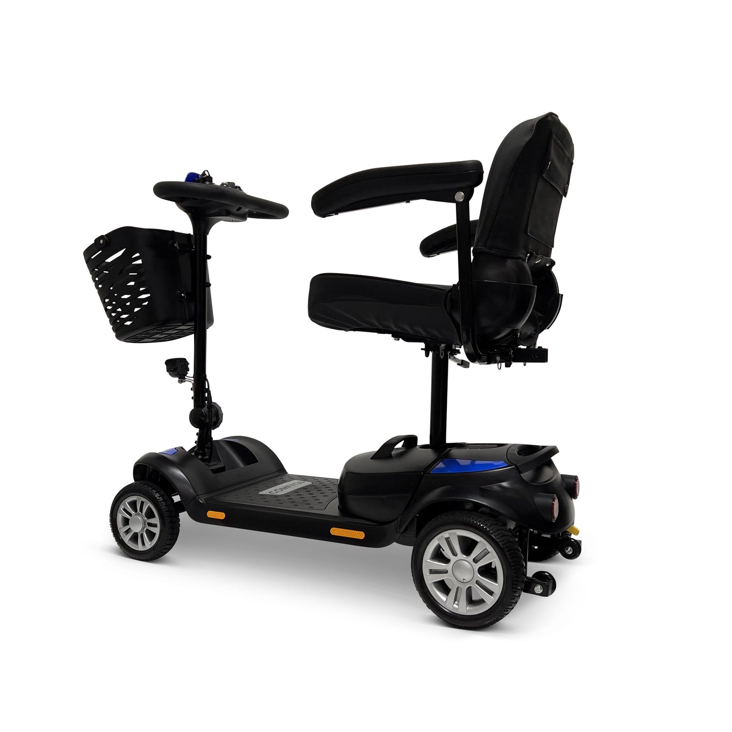 20AH Battery Ultra - Light Electric Mobility Scooter With Quick - Detach FrameBlueSuper Seat