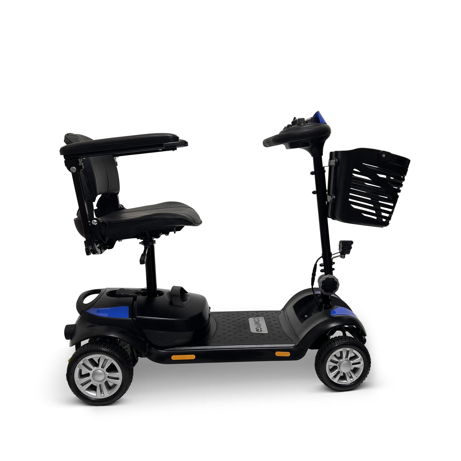 20AH Battery Ultra - Light Electric Mobility Scooter With Quick - Detach FrameBlueSuper Seat