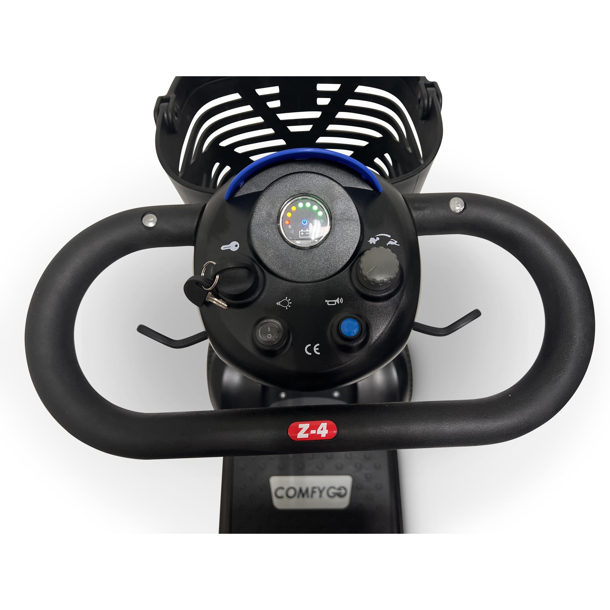 20AH Battery Ultra - Light Electric Mobility Scooter With Quick - Detach FrameBlueSuper Seat