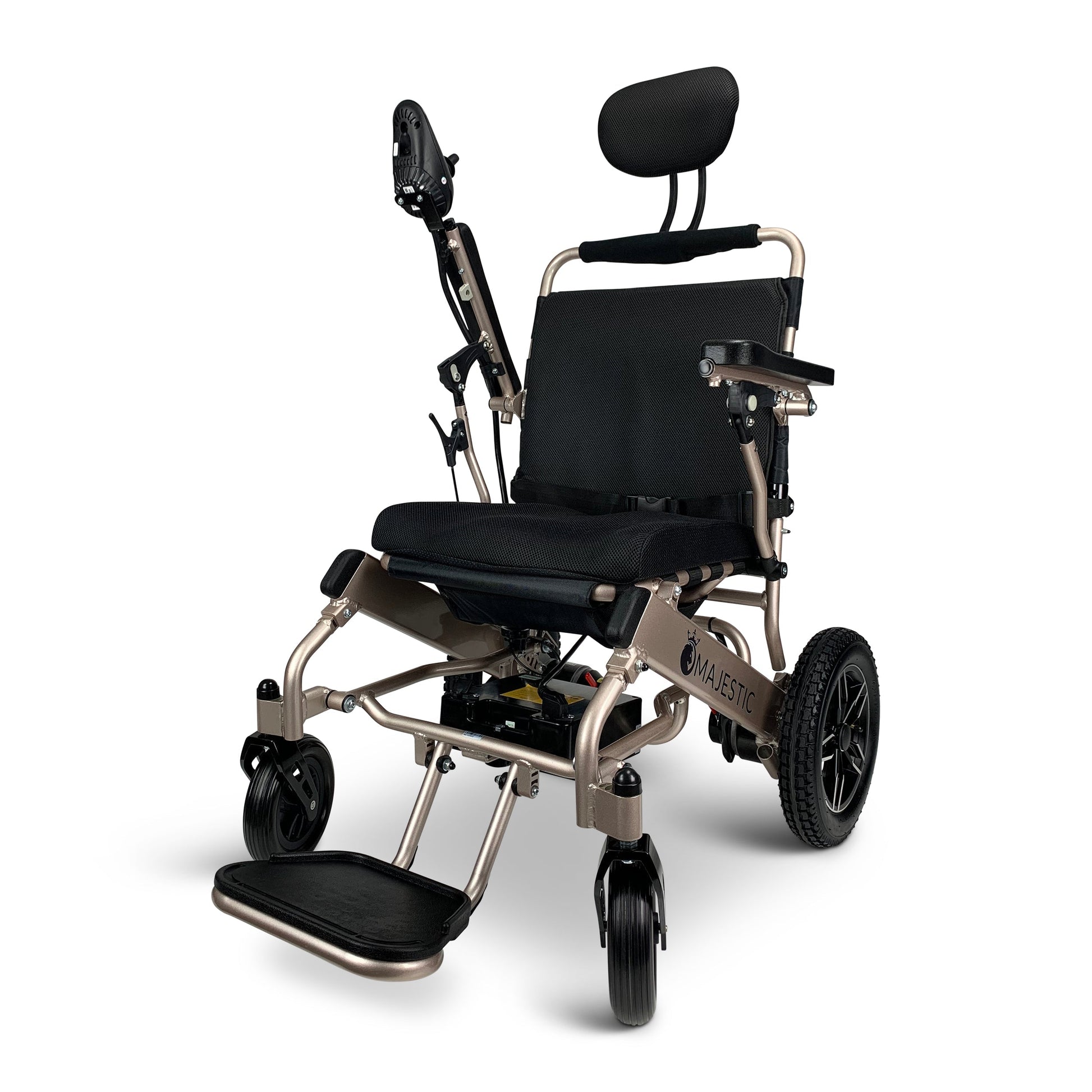 Majestic IQ - 8000 20AH li - ion Battery Remote Controlled Lightweight Electric WheelchairBlackBlack17.5"