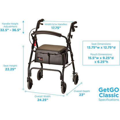 GetGo Classic Rolling WalkerGetGo Classic Rolling Walker
