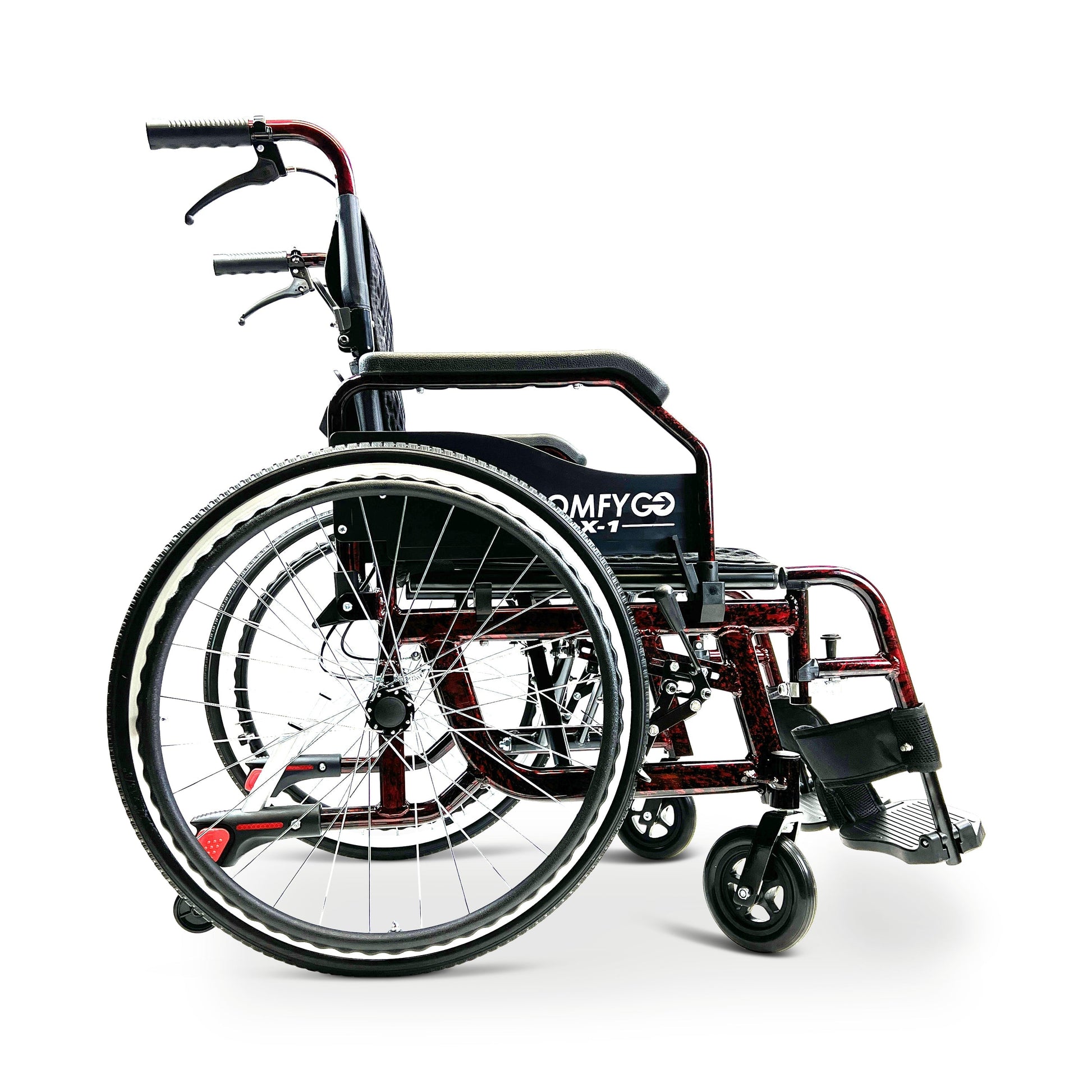 Phoenix Carbon Fiber Electric Wheelchair: Lightweight, Long - Range, Airline ApprovedX - 1 Lightweight Manual Wheelchair
