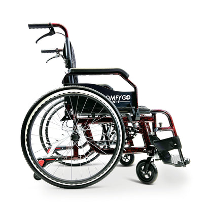 Phoenix Carbon Fiber Electric Wheelchair: Lightweight, Long - Range, Airline ApprovedX - 1 Lightweight Manual Wheelchair
