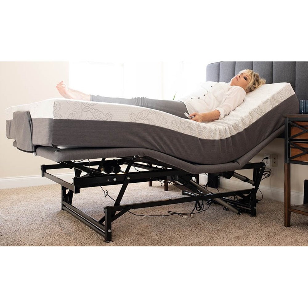 HI-LO Complete Bed - Foundation and MattressTwin FrameWith MassageInnerspring