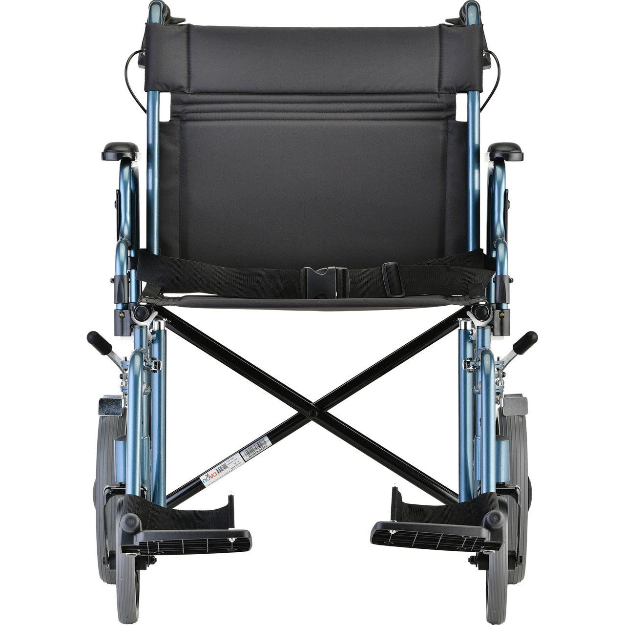 22 Inch Transport Chair with 12 Inch Rear Wheels