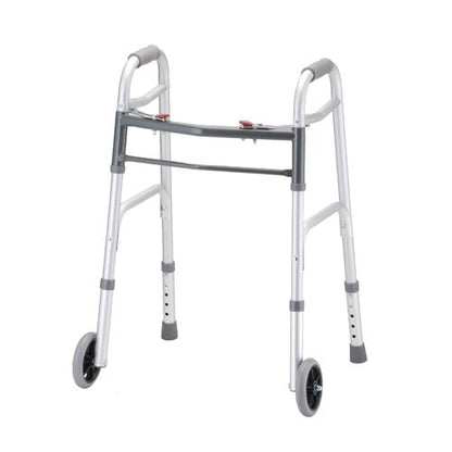 Pediatric Folding Walker with 5 Inch Wheels