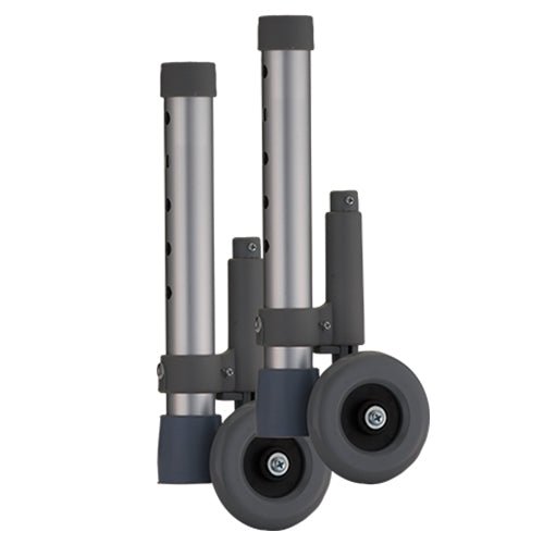 Glide Brakes with 3 Inch Wheels for 1 Inch Folding Walker